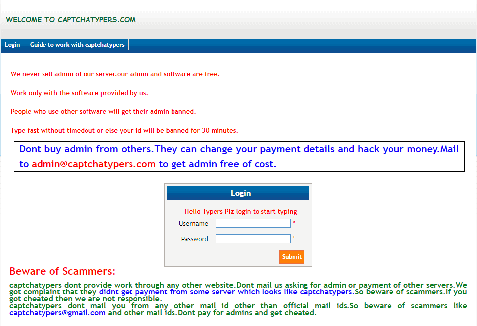 typing captchas for money